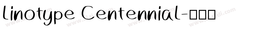 linotype Centennial字体转换